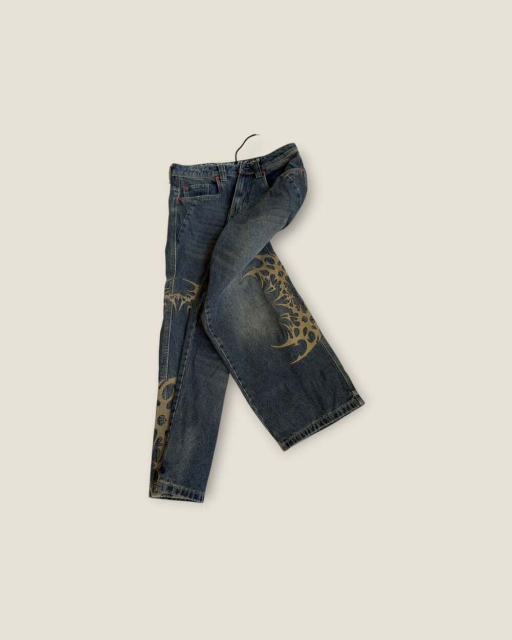 Y2K Style Vitriol Ultra-Wide Jeans Blue Baggy Hip Hop JNCO Style  Size 28